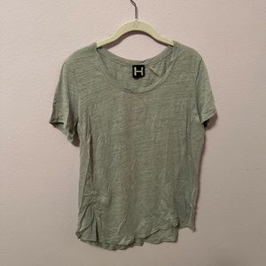 Nordstrom V Light Green / Gray Short Sleeve XS 💝Offers Welcome💝